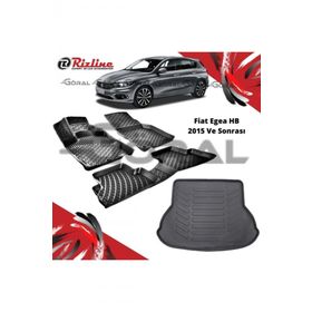 Rizline Fiat Egea HB 2015 ve Sonrası Paspas ve Bagaj Havuzu Set