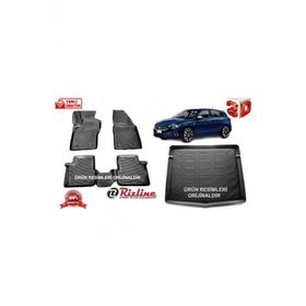 Rizline Fiat Egea HB 2016 - 2020 Arası 3D Paspas + Bagaj Havuzu Set