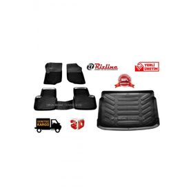 Rizline Fiat Egea HB 2016 - 2020 Arası 3D Paspas + Bagaj Havuzu Set