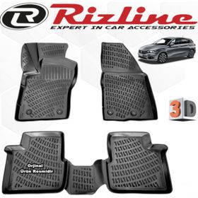 Rizline Fiat Egea HB 2016 - 2020 Arası Siyah 3D Havuzlu Paspas