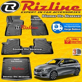 Rizline Fiat Egea HB 3D Paspas Bagaj Havuzu