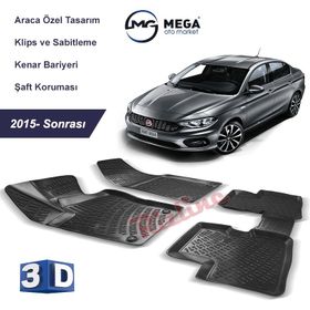 Rizline Fiat Egea Sedan 2015 Sonrası 3D Havuzlu Paspas