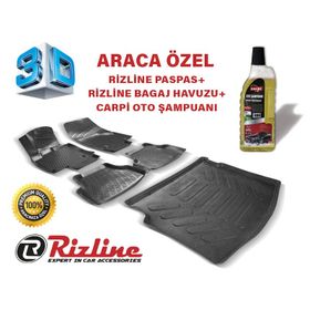 Rizline Fiat Egea Sedan 2015 Sonrası 3D Havuzlu Paspas