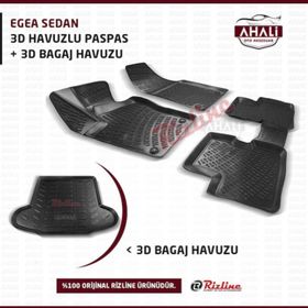 Rizline Fiat Egea Sedan 3D Havuzlu Paspas