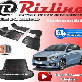 Rizline Fiat Egea Sedan 3D Paspas Bagaj Havuzu