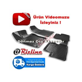 Rizline Fiat Egea Siyah Sedan 2015-2019 Arası 3D Havuzlu Paspas