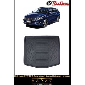 Rizline Fiat Egea STW 2015 Sonrası Alt Kısım 3D Bagaj Havuzu
