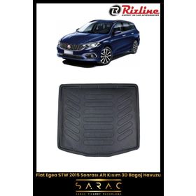 Rizline Fiat Egea STW 2015 Sonrası Alt Kısım 3D Bagaj Havuzu