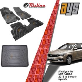 Rizline Fiat Egea SW Üst Kısım 2015 Sonrası 3D Bagaj Havuzu