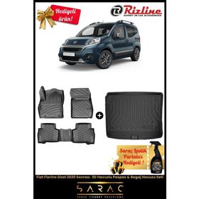 Rizline Fiat Fiorino Dizel 2020 Sonrası 3D Havuzlu Paspas