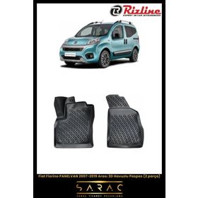 Rizline Fiat Fiorino Panelvan 2007-2019 2 Parça 3D Havuzlu Paspas