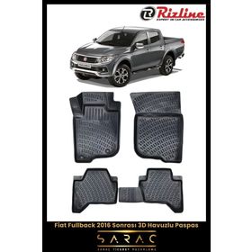 Rizline Fiat Fullback 2020 Model 3D Havuzlu Paspas