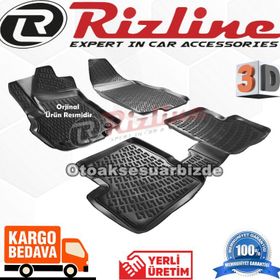 Rizline Fiat Grande Punto 3D Siyah Havuzlu Paspas
