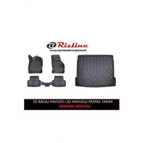 Rizline Fiat Linea 2007 Sonrası 3D Havuzlu Paspas+3D Bagaj Havuzu