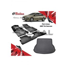 Rizline Fiat Linea 2007 ve Sonrası Paspas ve Bagaj Havuzu Set