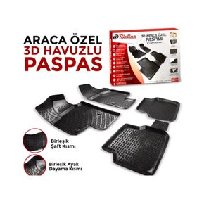 Rizline Fiat Linea Bej 2007-2018 3D Havuzlu Paspas