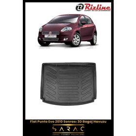 Rizline Fiat Punto Evo 2010 Sonrası 3D Bagaj Havuzu