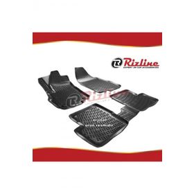 Rizline Fiat Punto Siyah 2006-2017 Arası 4 Parça 3D Havuzlu Paspas