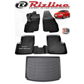 Rizline Fiat Punto Siyah 3D Havuzlu Paspas