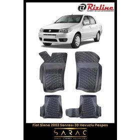 Rizline Fiat Siena 2022 Model 3D Havuzlu Paspas