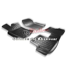 Rizline Fiat Siena Siyah 3D Havuzlu Paspas