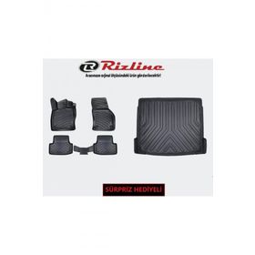 Rizline Focus 4 Sedan 2018 Sonrası Uyumlu 3D Havuzlu Paspas+3D İnce Stepne Bagaj Havuzu