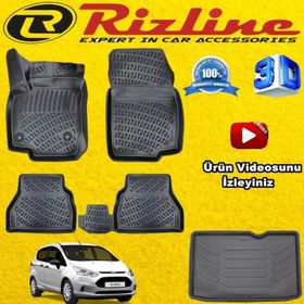 Rizline Ford C-max Siyah 2011-2019 3d Bagaj Havuzu