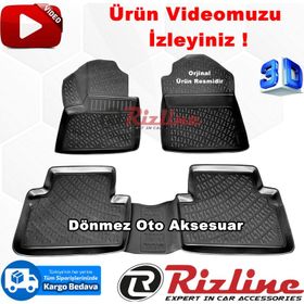 Rizline Ford Connect 2002 2013 Siyah 3D Havuzlu Paspas