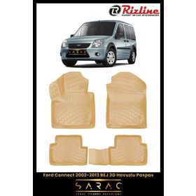 Rizline Ford Connect 2005 Model Bej 3D Havuzlu Paspas