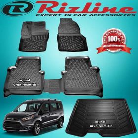 Rizline Ford Connect 2014 2019siyah 3D Havuzlu Paspas