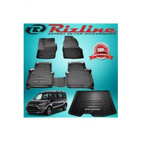 Rizline Ford Connect 2014 2019siyah 3D Havuzlu Paspas