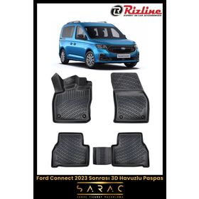 Rizline Ford Connect 2023 Siyah 3D Havuzlu Paspas