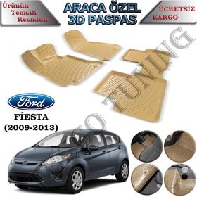 Rizline Ford Fiesta 2009-2013 Bej 3D Havuzlu Paspas