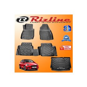 Rizline Ford Fiesta 2017 Sonrası 3D Paspas Bagaj Havuzu