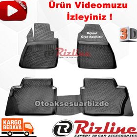 Rizline Ford Fiesta Hb 2002 2008 Siyah 3D Havuzlu Paspas