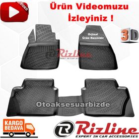 Rizline Ford Fiesta Hb 2002 2008siyah 3D Havuzlu Paspas