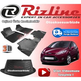Rizline Ford Fiesta Hb 2009 2017siyah 3D Havuzlu Paspas
