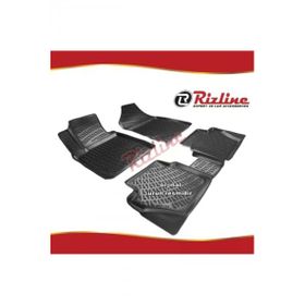 Rizline Ford Fiesta Siyah HB 2009-2017 Arası 4 Parça 3D Havuzlu Paspas