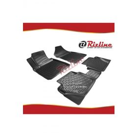 Rizline Ford Fiesta Siyah HB 2018 Sonrası Son Kasa 4 Parça 3D Havuzlu Paspas