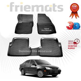 Rizline Ford Focus 1 Sedan 1998 2005siyah 3D Havuzlu Paspas