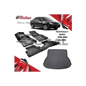 Rizline Ford Focus 1 Sedan 1999-2004 Uyumlu Paspas ve Bagaj Havuzu Set