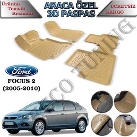 Rizline Ford Focus 2 Bej 3D Havuzlu Paspas