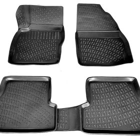Rizline Ford Focus 2 HB 2005 - 2011 Arası Siyah 3D Havuzlu Paspas