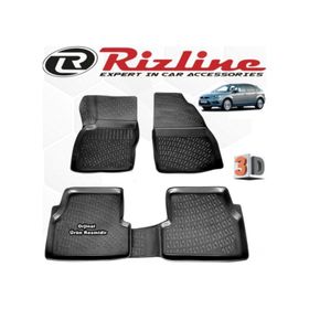 Rizline Ford Focus 2 HB 2005 - 2011 Arası Siyah 3D Havuzlu Paspas