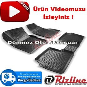 Rizline Ford Focus 2 HB 2005 - 2011 Arası Siyah 3D Havuzlu Paspas
