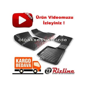 Rizline Ford Focus 2 HB 2005 - 2011 Arası Siyah 3D Havuzlu Paspas