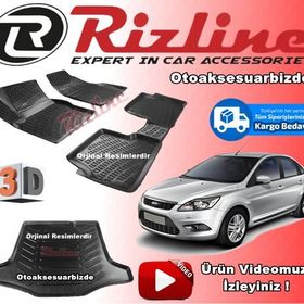 Rizline Ford Focus 2 Sedan 2005-2011 3D Paspas Bagaj Havuzu