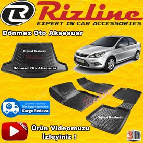 Rizline Ford Focus 2 Sedan 2005-2011 3D Paspas Bagaj Havuzu