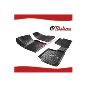Rizline Ford Focus 2 Siyah Sedan 2005-2011 Arası 4 Parça 3D Havuzlu Paspas