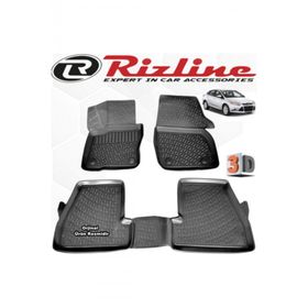 Rizline Ford Focus 3 Sedan 2011 - 2015 Arası Siyah 4 Parça Set 3D Havuzlu Paspas